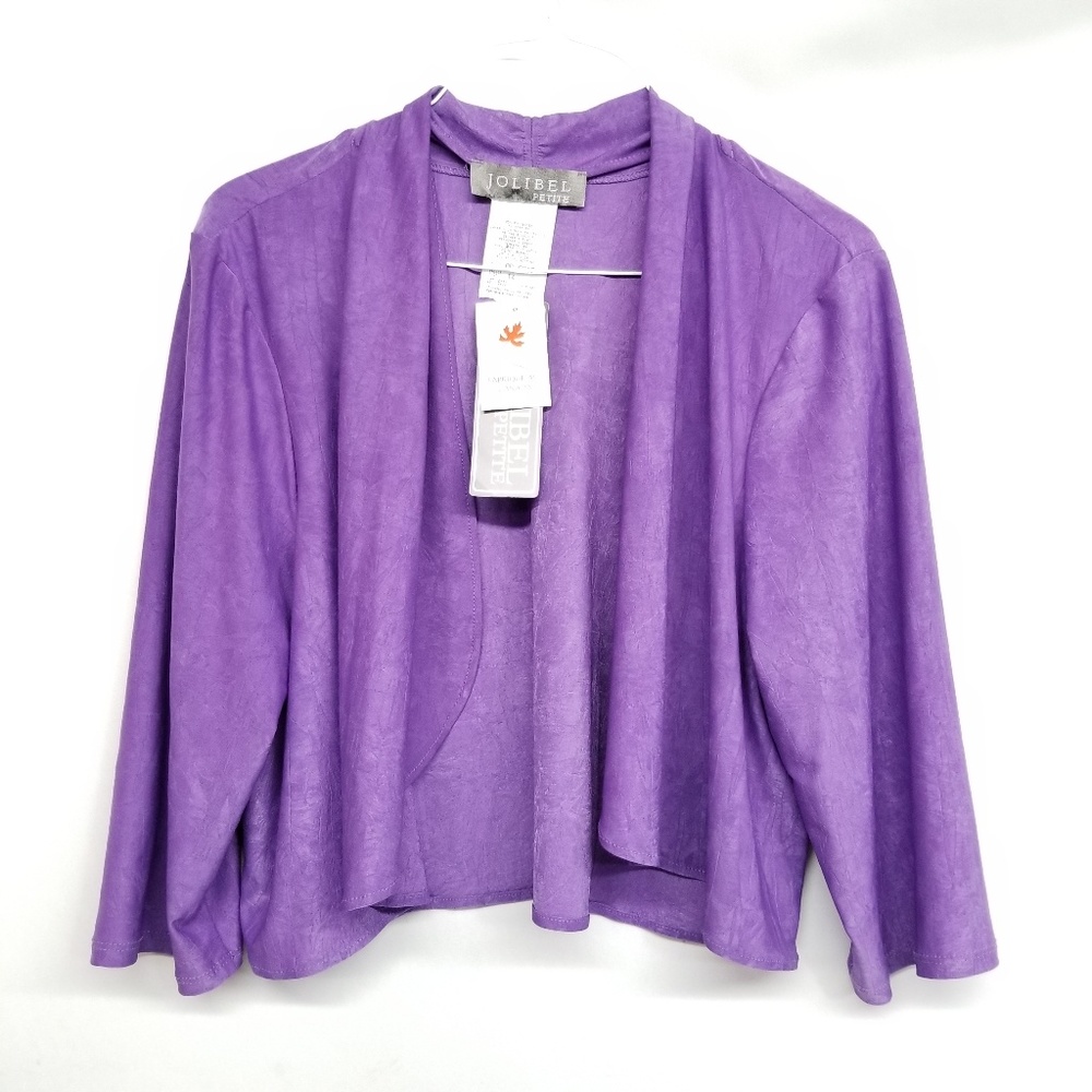 ✅Jolibel Petite Purple Dress Jacket NWT